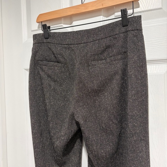 Anthropologie Elevenses Brown Women’s Dress Pants Button Ankle Wide Leg Trousers - Picture 6 of 10